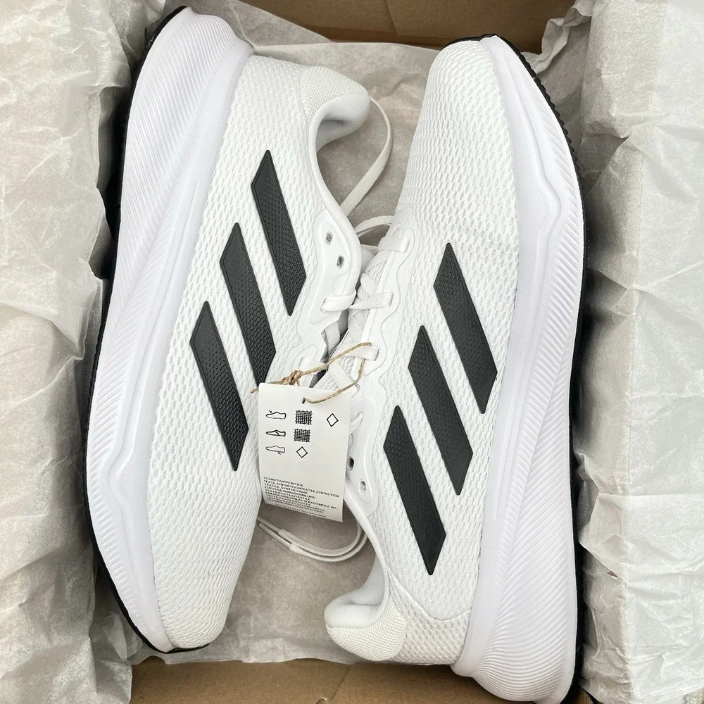 adidas Mens Response Running Shoes Size 7 White-Black Lace up‎ Sneakers IH6008
